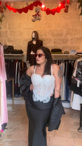 Gonna in satin Giulia