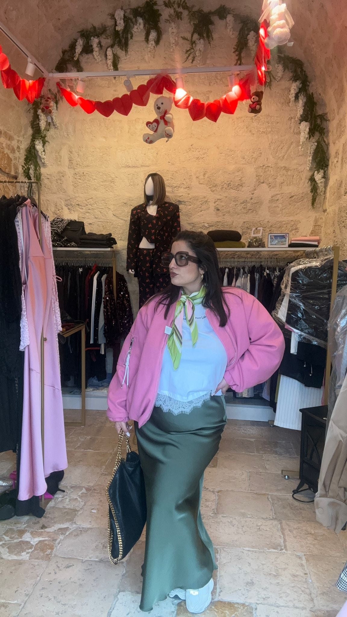 Gonna in satin Giulia
