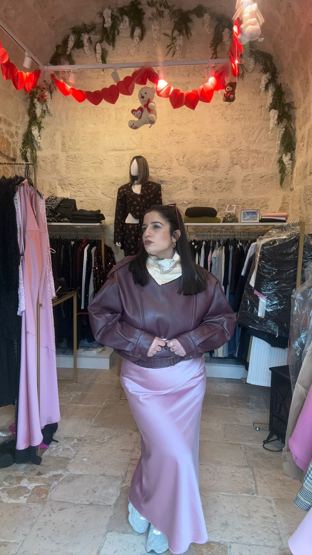 Gonna in satin Giulia