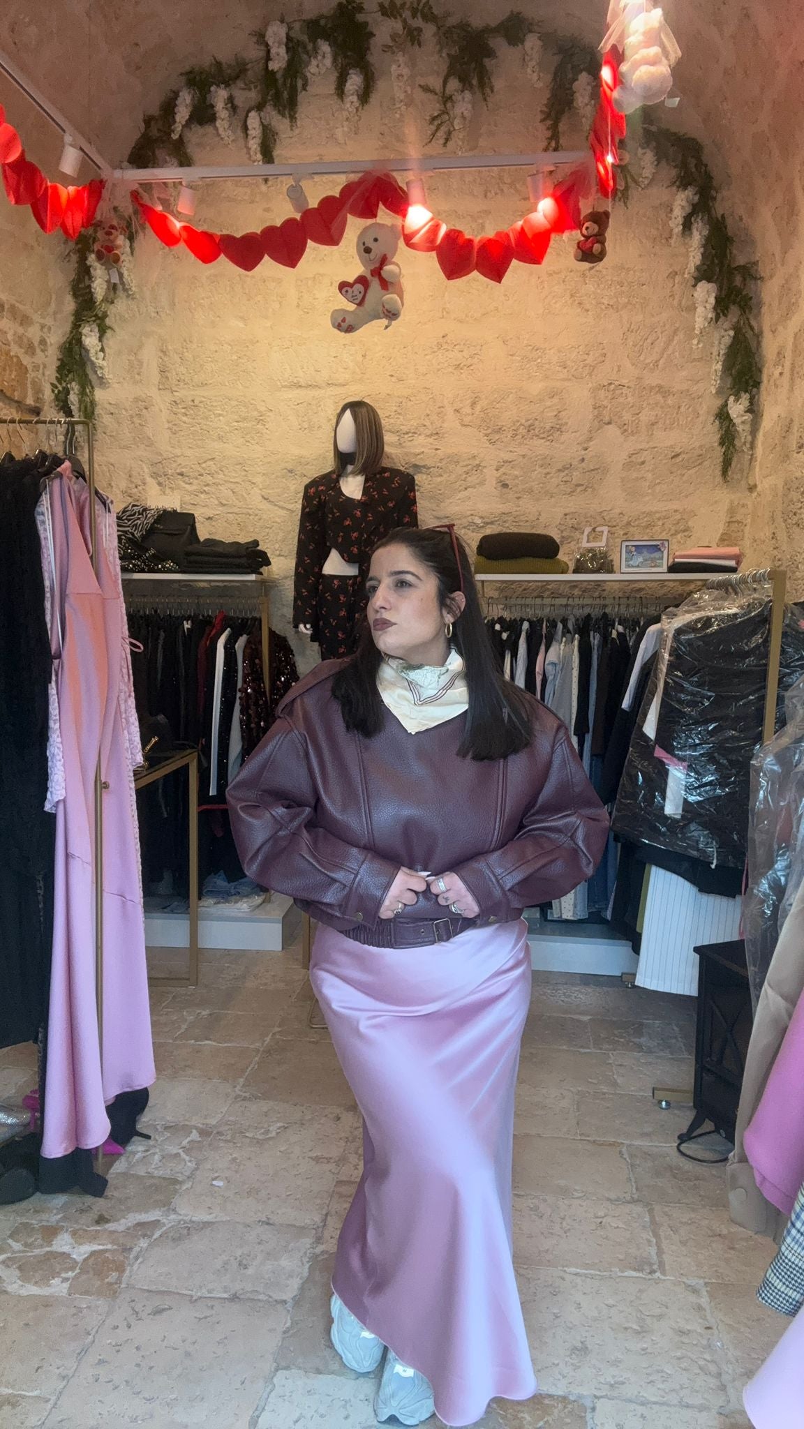 Gonna in satin Giulia