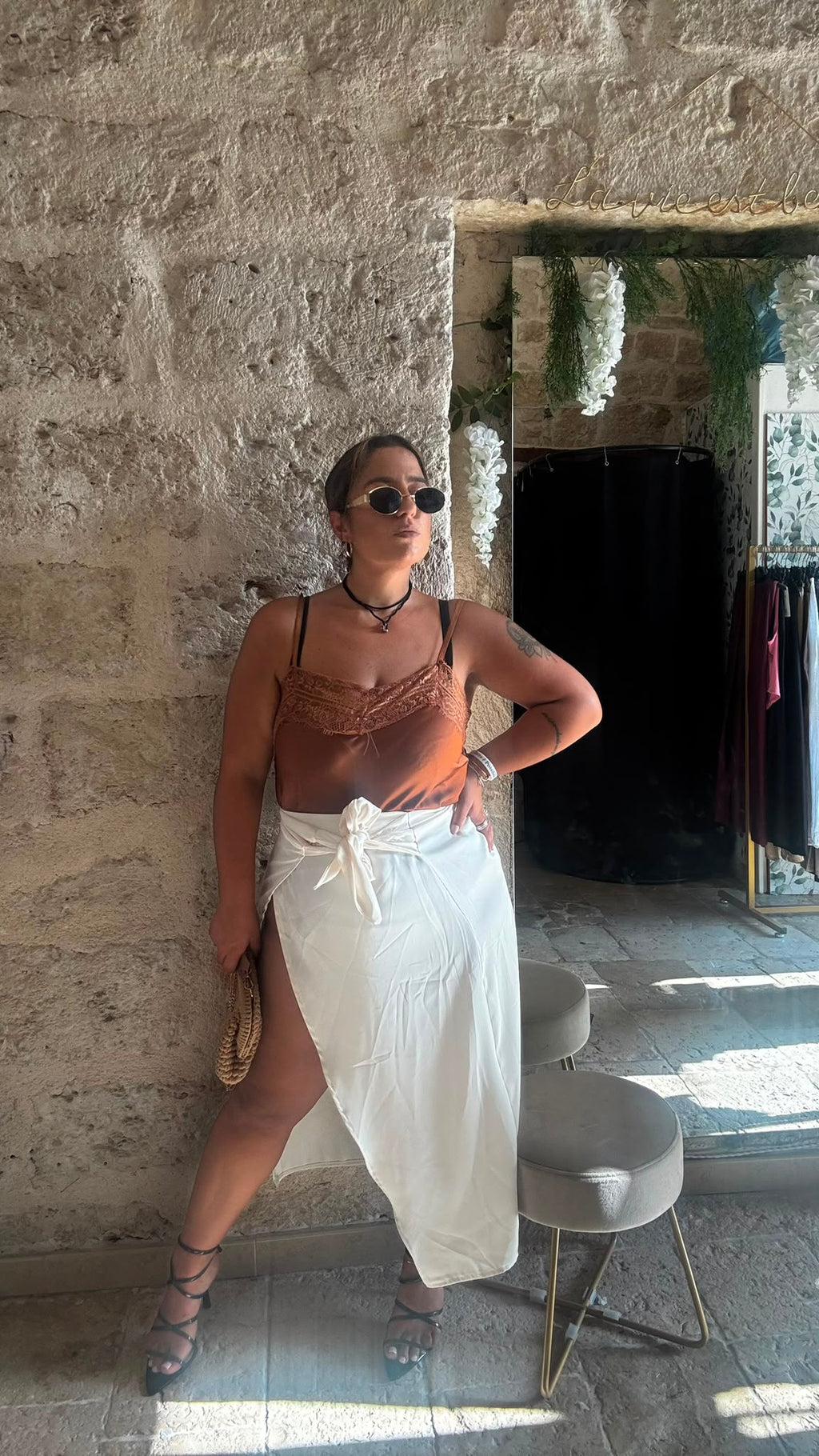 Pareo in satin